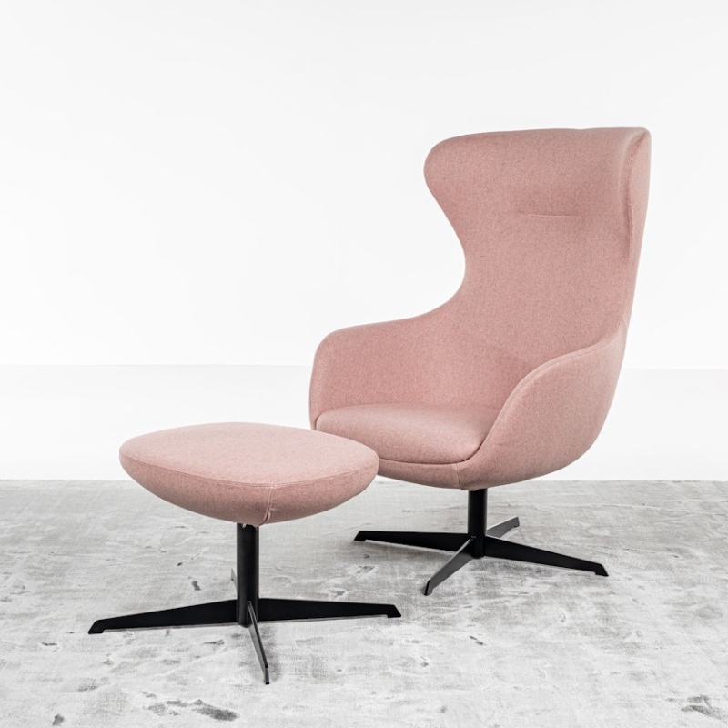 - BuzziQ Upholstered Lounge Chair and Ottoman - Muffle Acoustics Limited