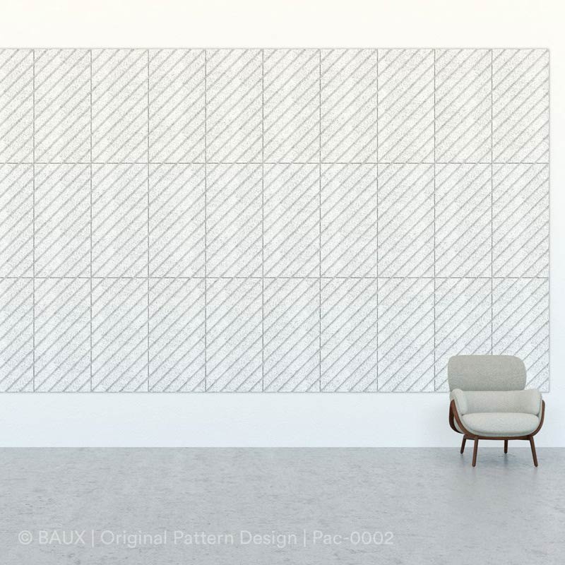 BAUX Diagonal Acoustic Wall Panel - Muffle Acoustics Limited