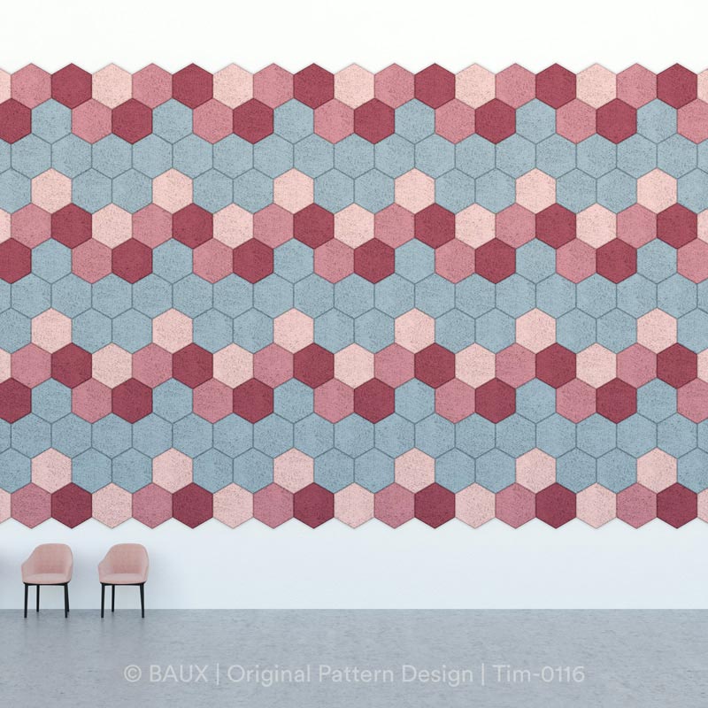 BAUX Hexagon Acoustic Wall Tile - Muffle Acoustics Limited
