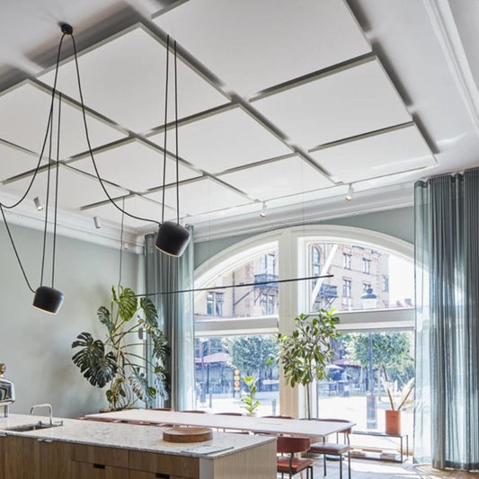 Ecophon - Ecophon Solo™ Square Acoustic Raft (Pack of 4) - White Frost - Muffle Acoustics Limited