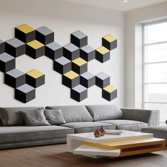 FLUFFO SOFT EDGE Diamond Acoustic Panel - Muffle Acoustics Limited