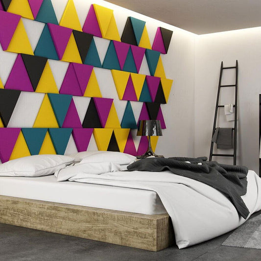 FLUFFO SOFT EDGE Triada Acoustic Wall Panel - Muffle Acoustics Limited