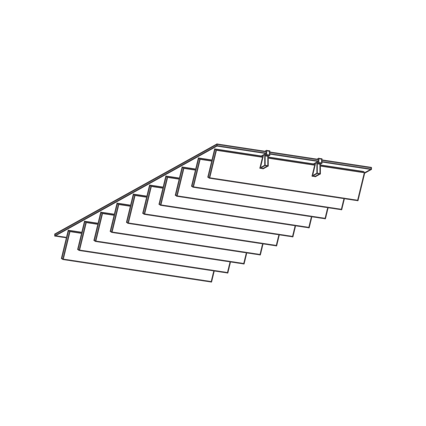 Autex Grid Ceiling Tiles - Rectangle (Sold in Packs)