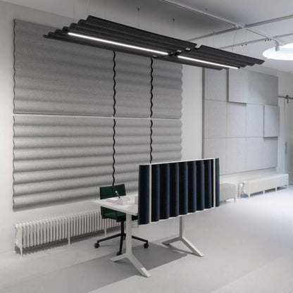  - Abstracta Scala Ceiling Acoustic Absorber Raft - Muffle Acoustics Limited 