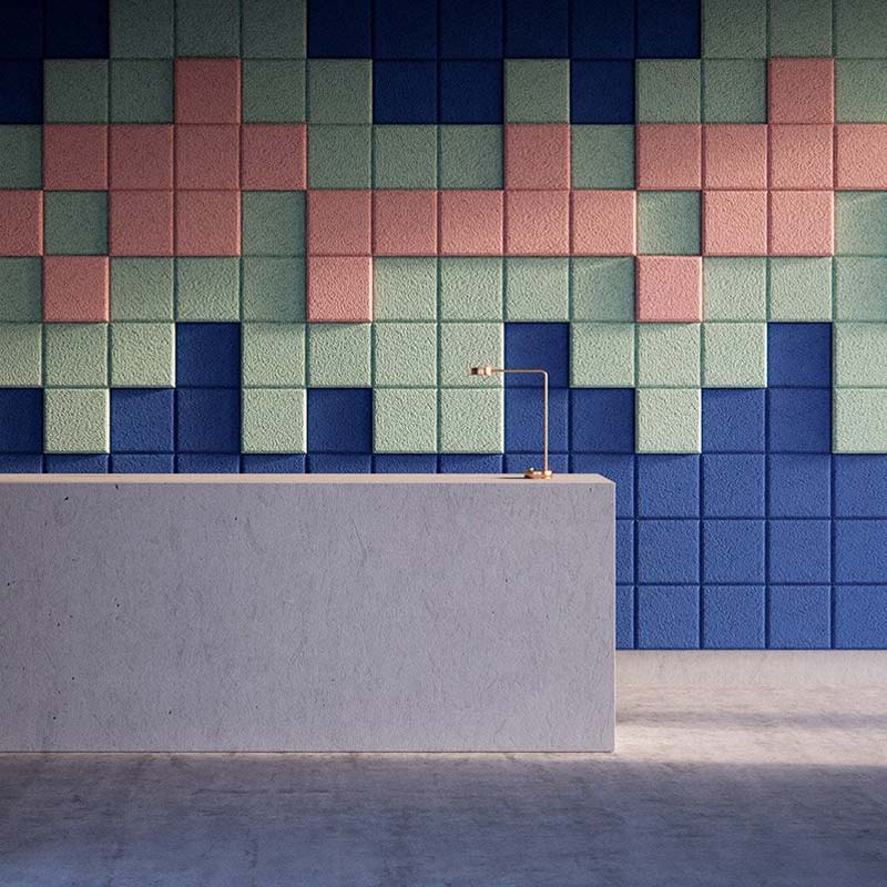 BAUX 3D Pixel Acoustic Wall Tile - Muffle Acoustics Limited