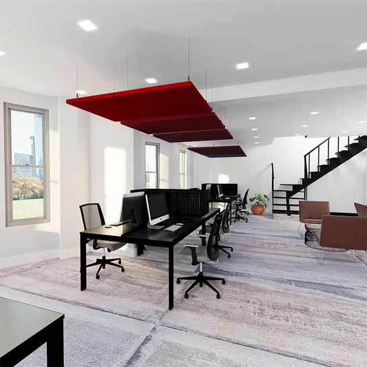 MuffleRaft Rectangle Acoustic Ceiling Raft - Muffle Acoustics Limited